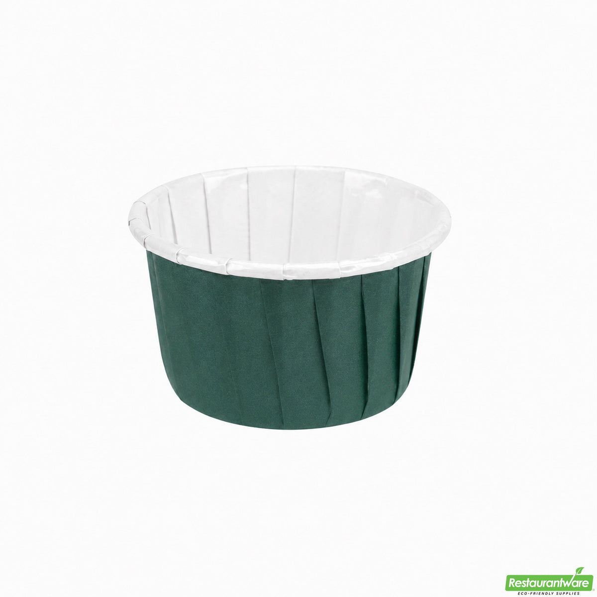 Cups, Baking, 1 Ounce, Paper, Forest Green, Pleated, Small 2 x 2 x 1.25 Inch, Round,200 - 1 COUNT