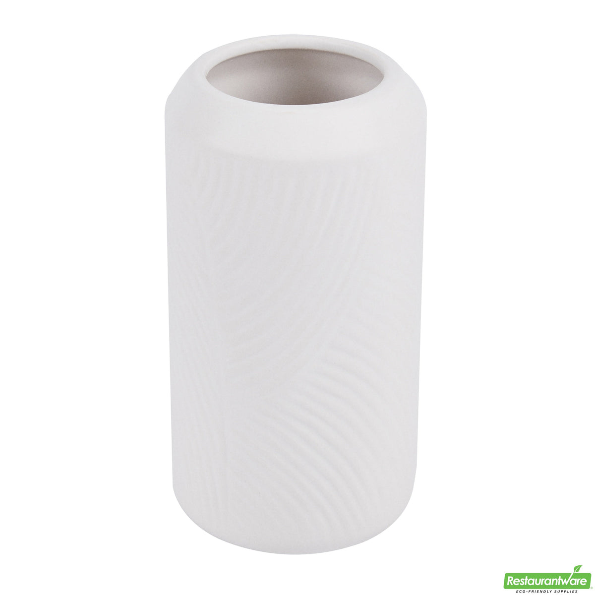 Vase, Table Art, 3.25 x 3.25 x 6 Inch, Ceramic, White,1 - 1 EACH