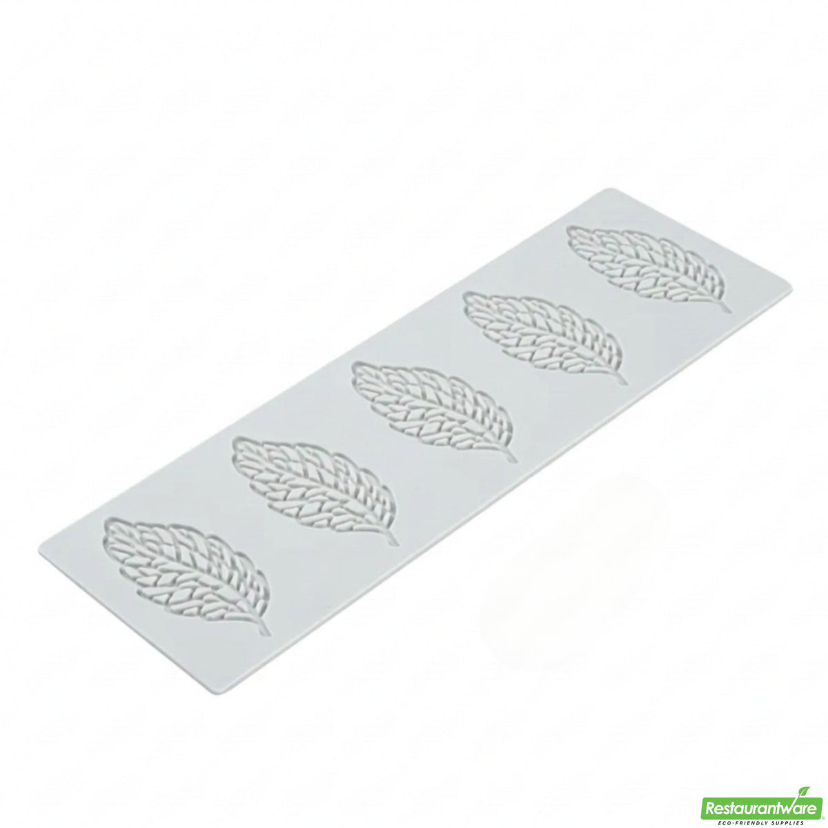 Mat, Fondant Impression, 11.60 x 3.80 Inch, Spring Leaf, Silicone, Gray,1 - 1 EACH