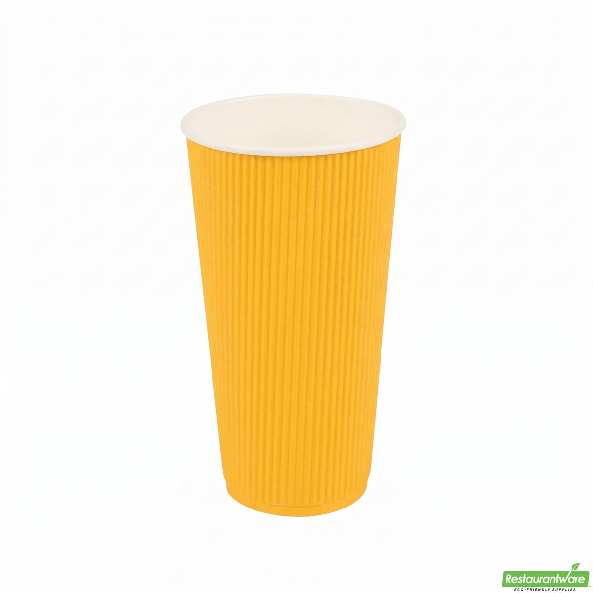 Cups, Hot, 20 Ounce, Paper, Yellow, Ripple Wall,1 - 250 COUNT