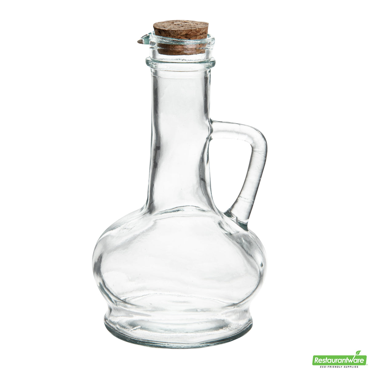 Bottle, Olive Oil, 8 Ounce, Glass, with Cork,1 - 1 EACH