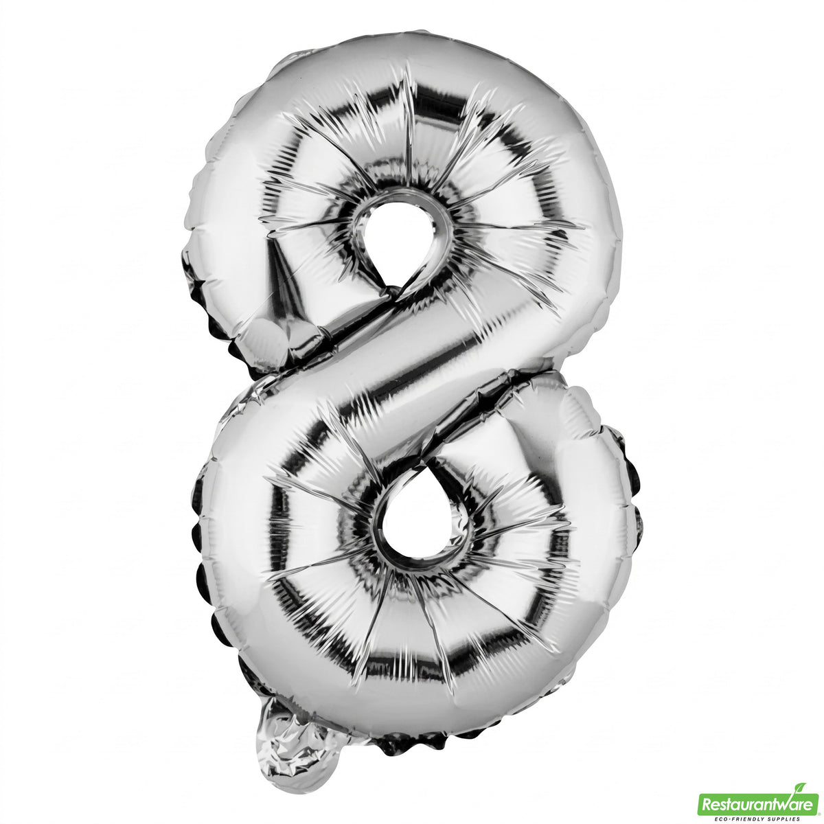 Balloon, Mylar, Balloonify 16 Inch, Number 8, Silver,1 - 1 EACH