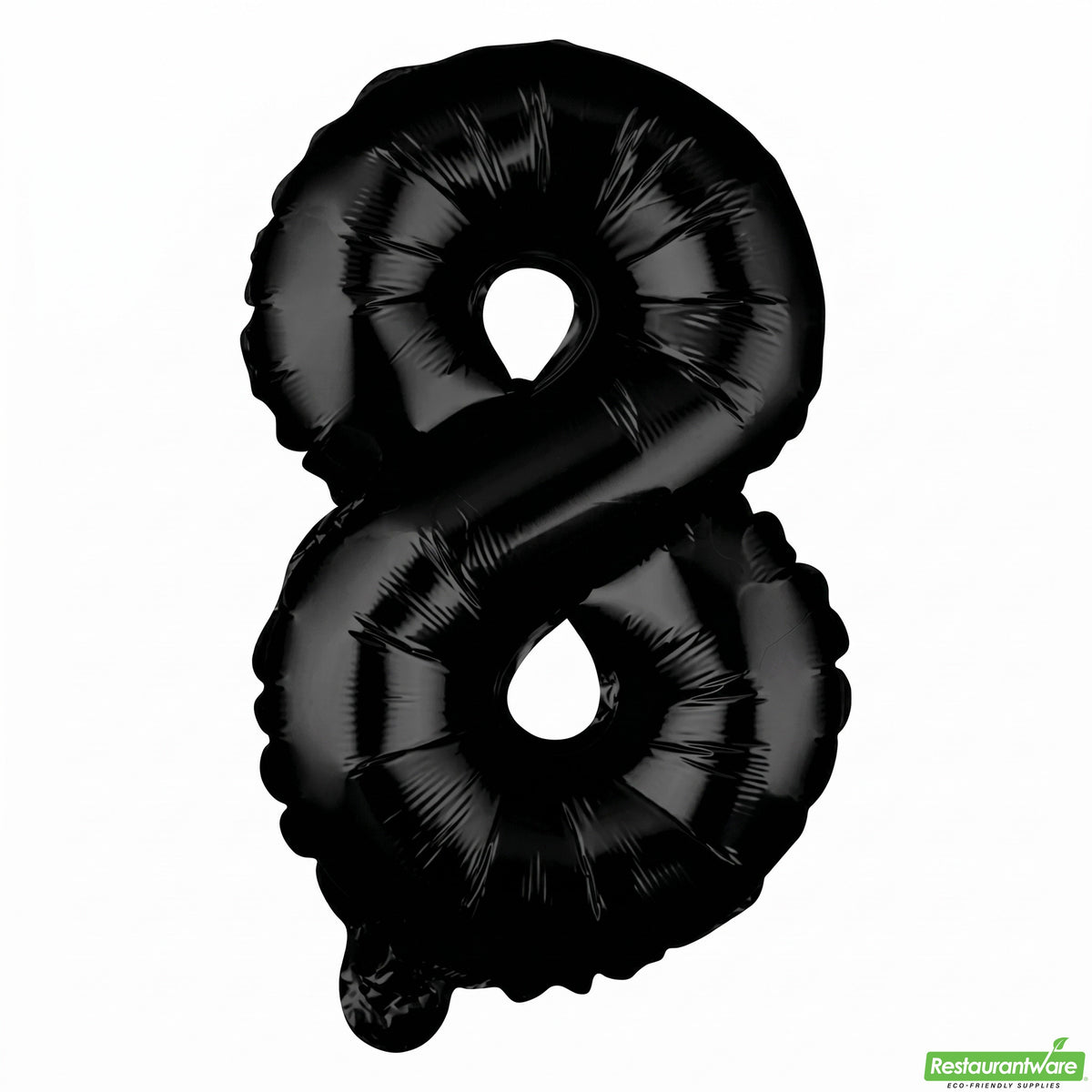 Balloon, Mylar, Balloonify 16 Inch, Number 8, Black,1 - 1 EACH