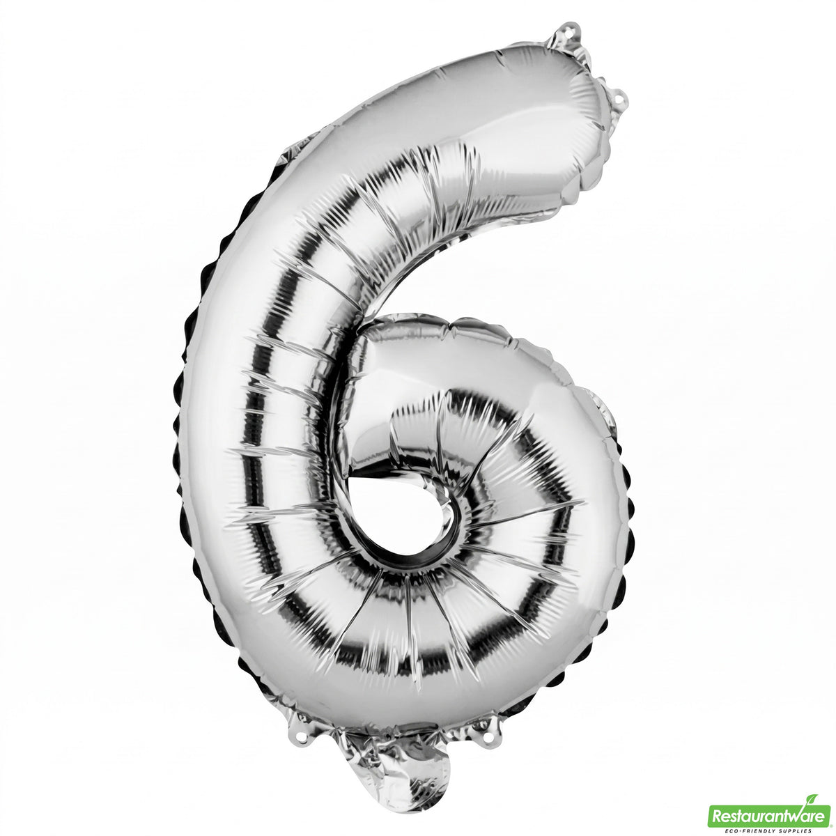 Balloon, Mylar, Balloonify 16 Inch, Number 6, Silver,1 - 1 EACH