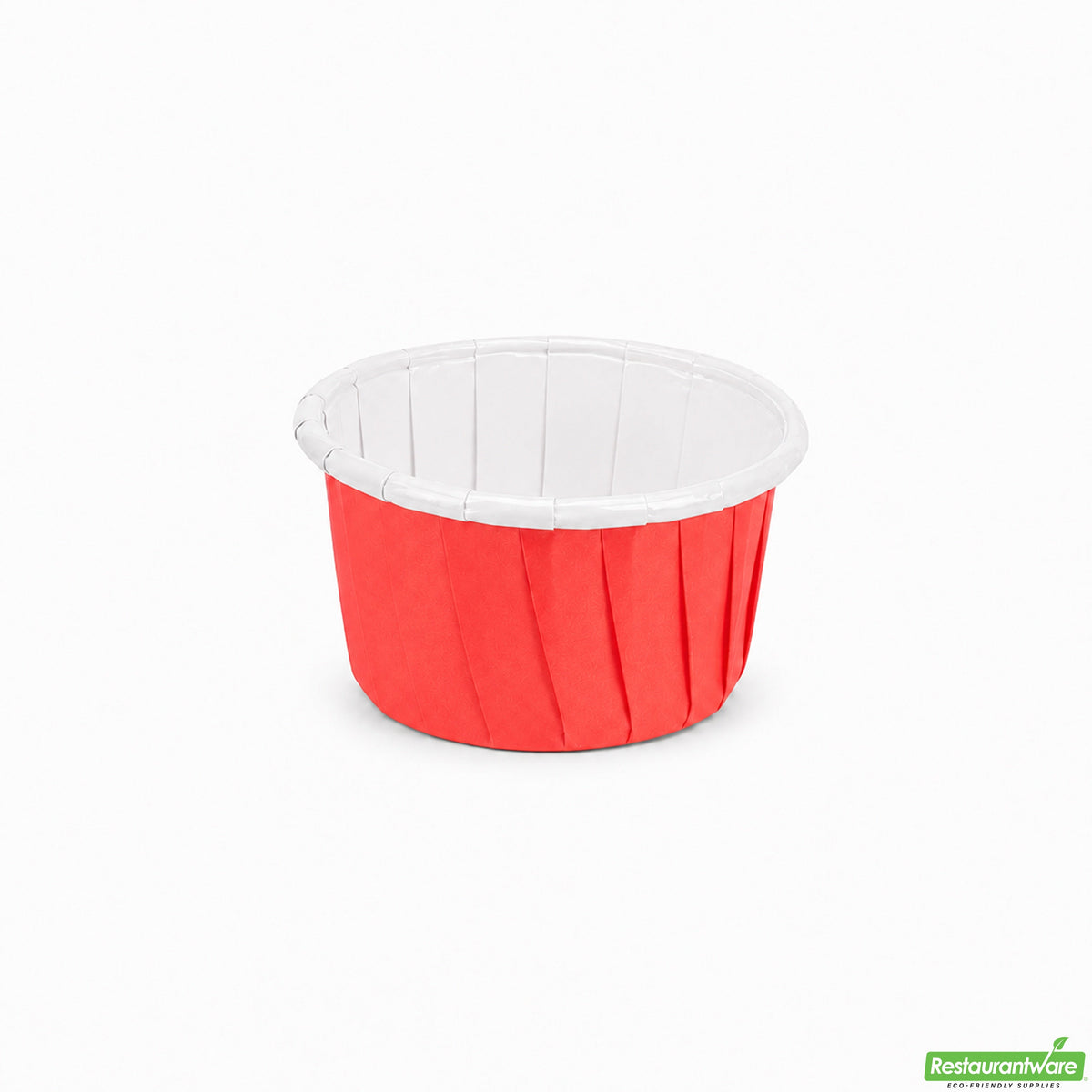 Cups, Baking, 2 Ounce, Paper, Red, Pleated, Medium 2.25 x 2.25 x 1.50 Inch, Round,200 - 1 COUNT