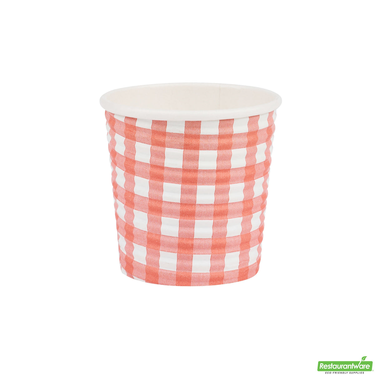 Cups, Coffee, 4 Ounce, Paper, Picnic Print, Spiral Wall, 2.50 x 2.50 x 2.25 Inch,20 - 25 COUNT