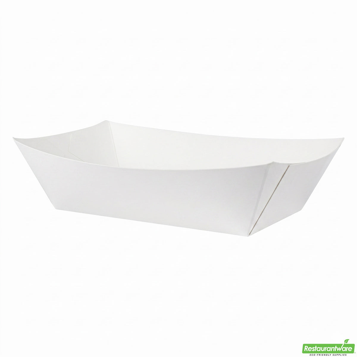Trays, 6.5 x 3.75 x 2.25 Inch, Paper, White, Boat,1 - 200 COUNT