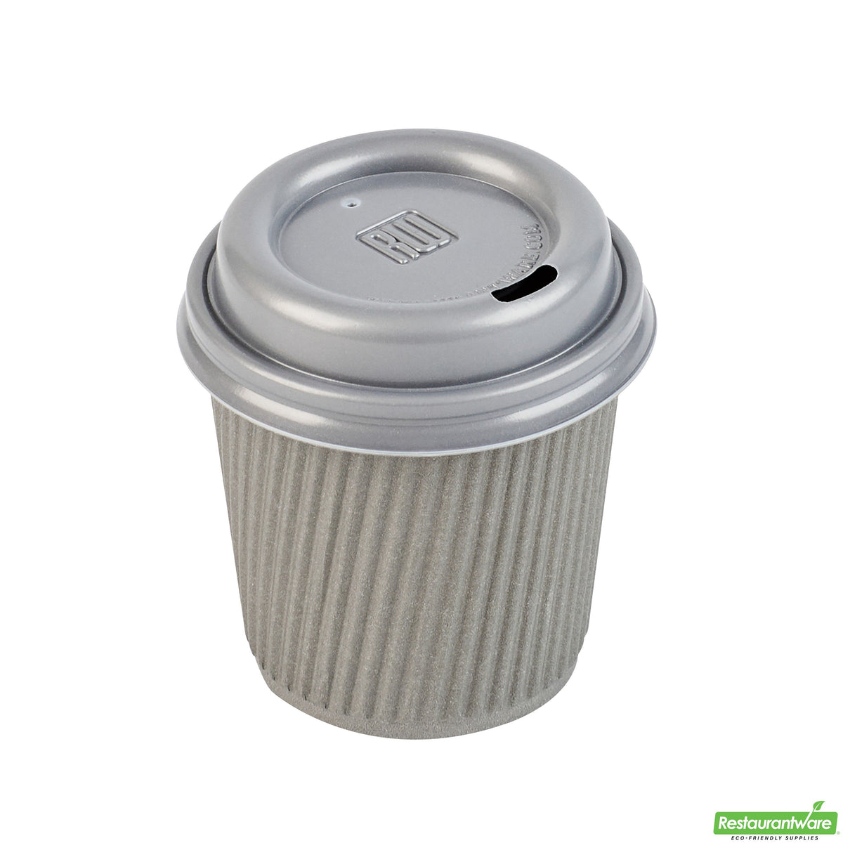 Lids, Flat, Plastic, Pewter Gray,1 - 500 COUNT
