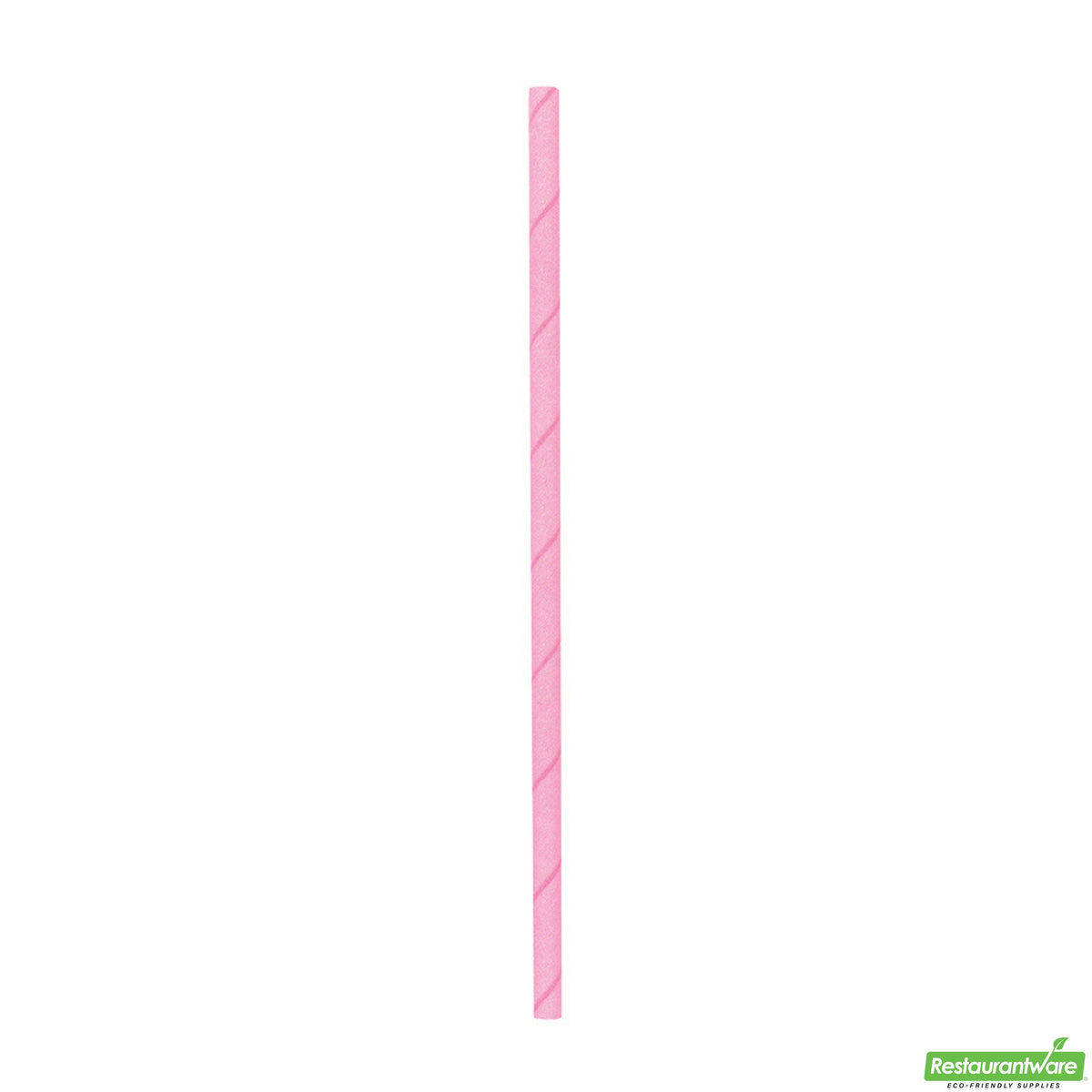 Straws, 7.75 Inch, Paper, Pink, Biodegradable, Sustainable,1 - 100 COUNT