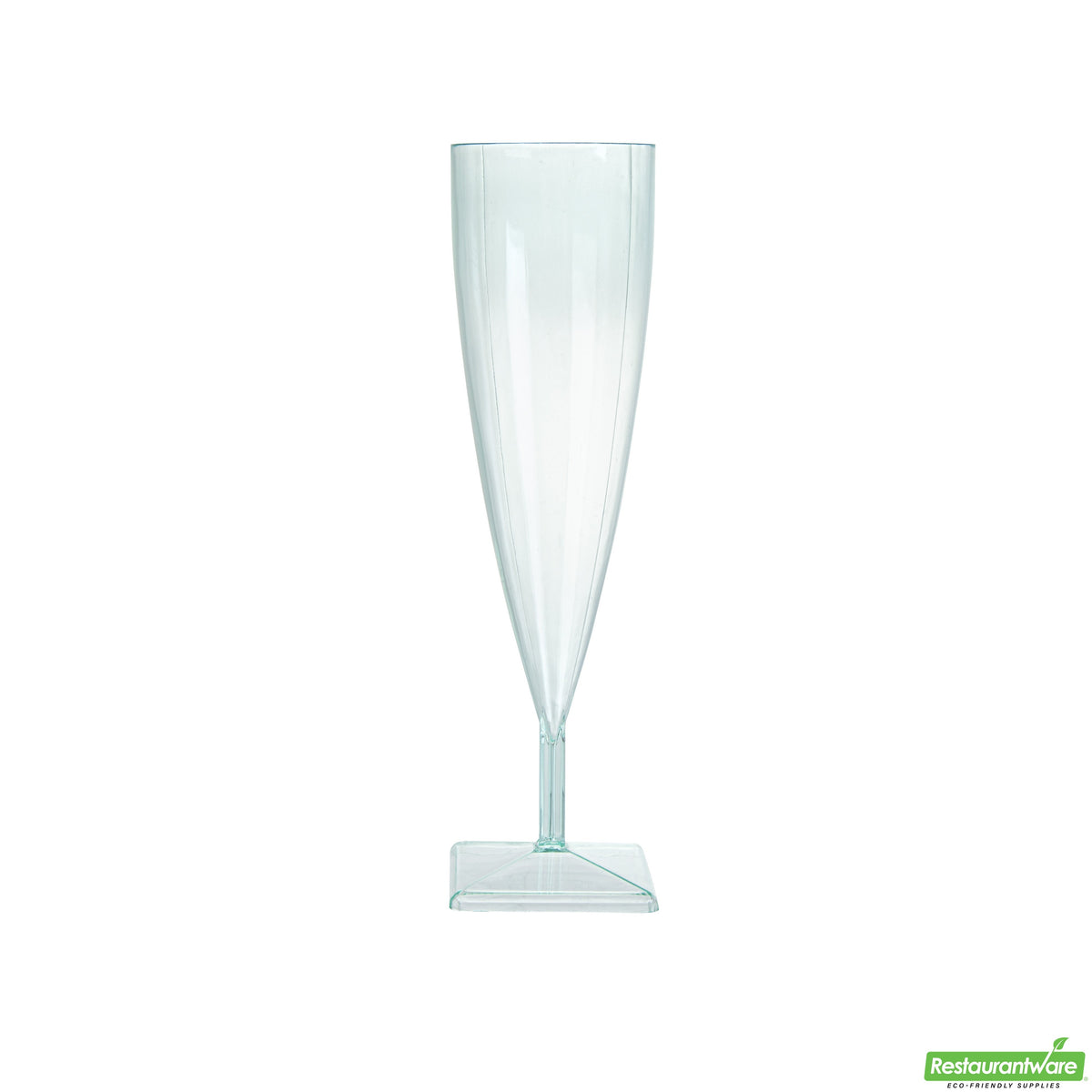 Flutes, Champagne, 5 Ounce, Plastic, Sea Green, Square Base, Heavyweight, 5 Ounce,1 - 100 COUNT