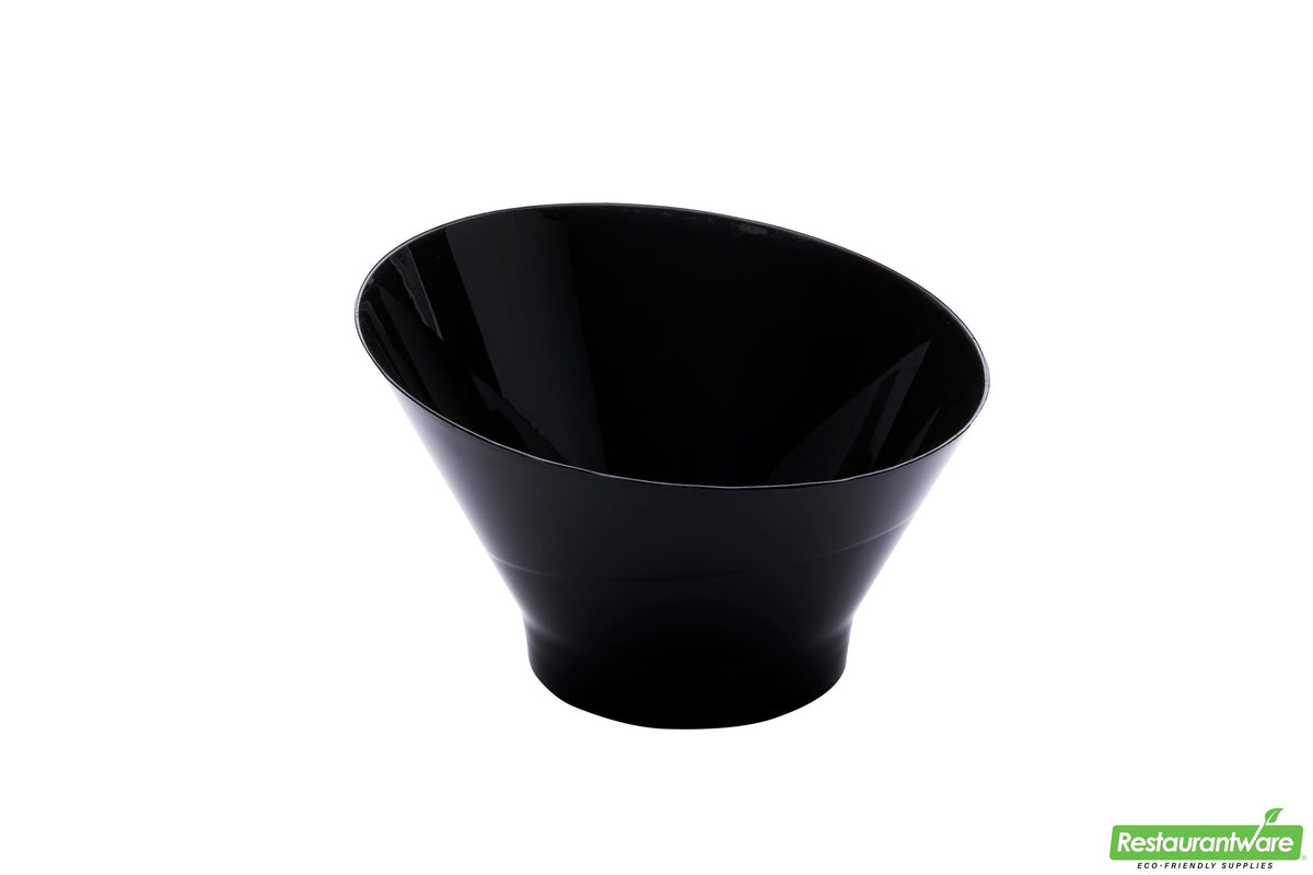 Bowls, 6.5 Ounce, Plastic, Black, Round Incline, Heavyweight, 6.5 Ounce,1 - 100 COUNT