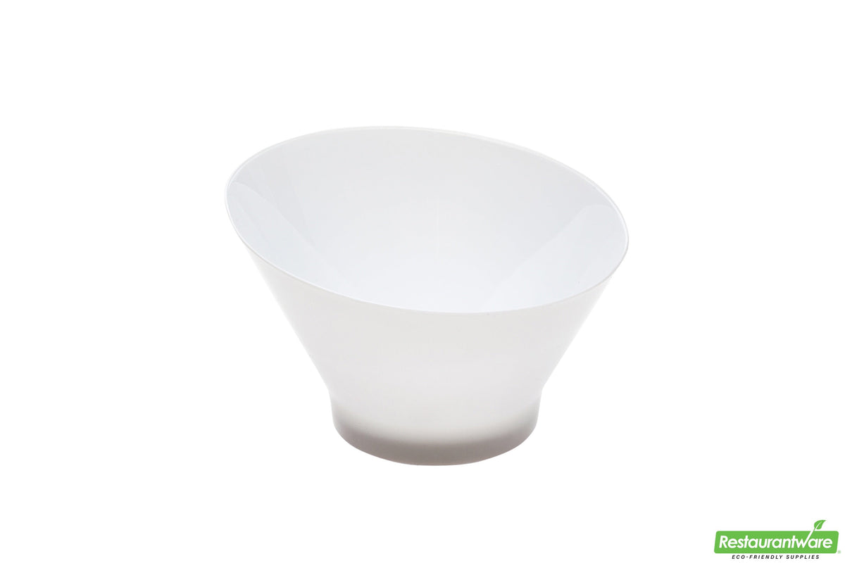 Bowls, 6.5 Ounce, Plastic, White, Round Incline, Heavyweight, 6.5 Ounce,1 - 100 COUNT