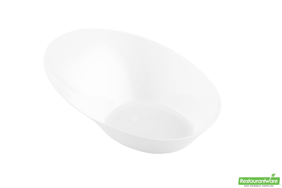 Bowls, Ellipse, Plastic, White,1 - 100 COUNT