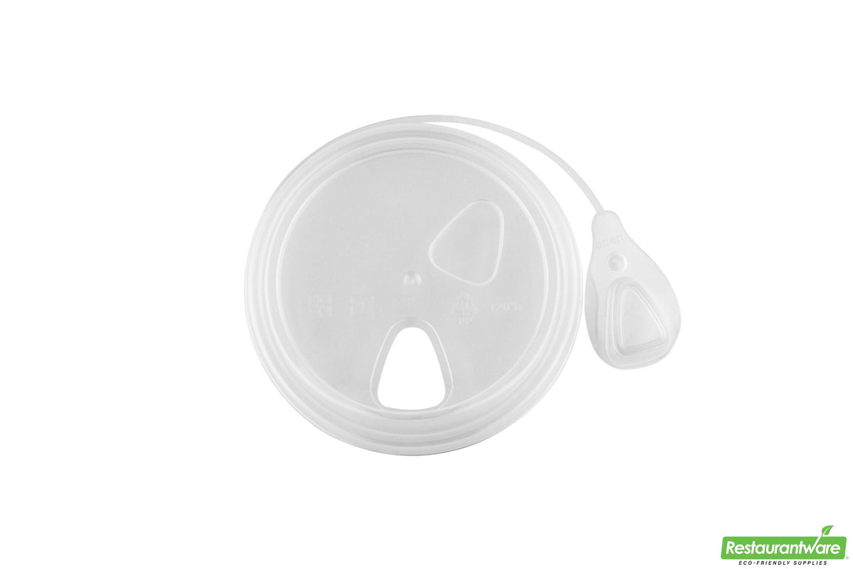 Lids, Low Dome, Pop Lock, Plastic, Clear, Polypropylene, for 8/12/16/20 Ounce Cups, Recyclable,1 - 100 COUNT
