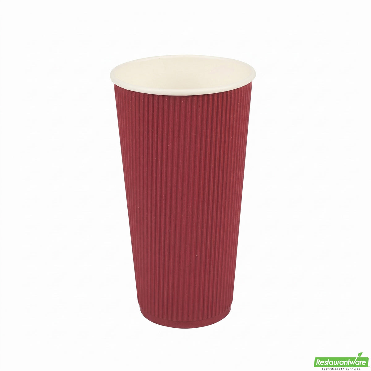 Cups, Hot, 20 Ounce, Paper, Crimson, Ripple Wall,1 - 250 COUNT