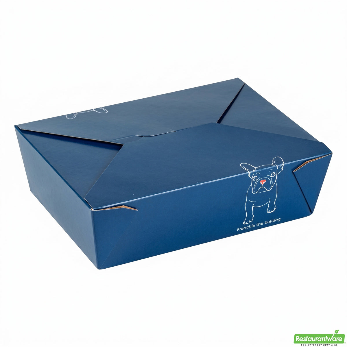 Containers, Take-Out, Bio Tek 71 Ounce, Paper, Frenchie, 8.50 x 6.25 x 2.50 Inch, #3, Rectangular,4 - 50 COUNT