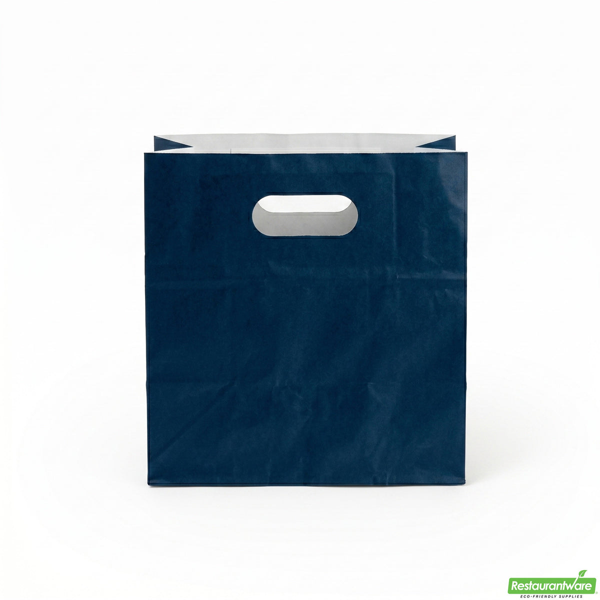 Bags, Take-Out, Bag Tek 11 x 7 x 11 Inch, Paper, Midnight Blue, Rectangular, with Handles,100 - 1 COUNT