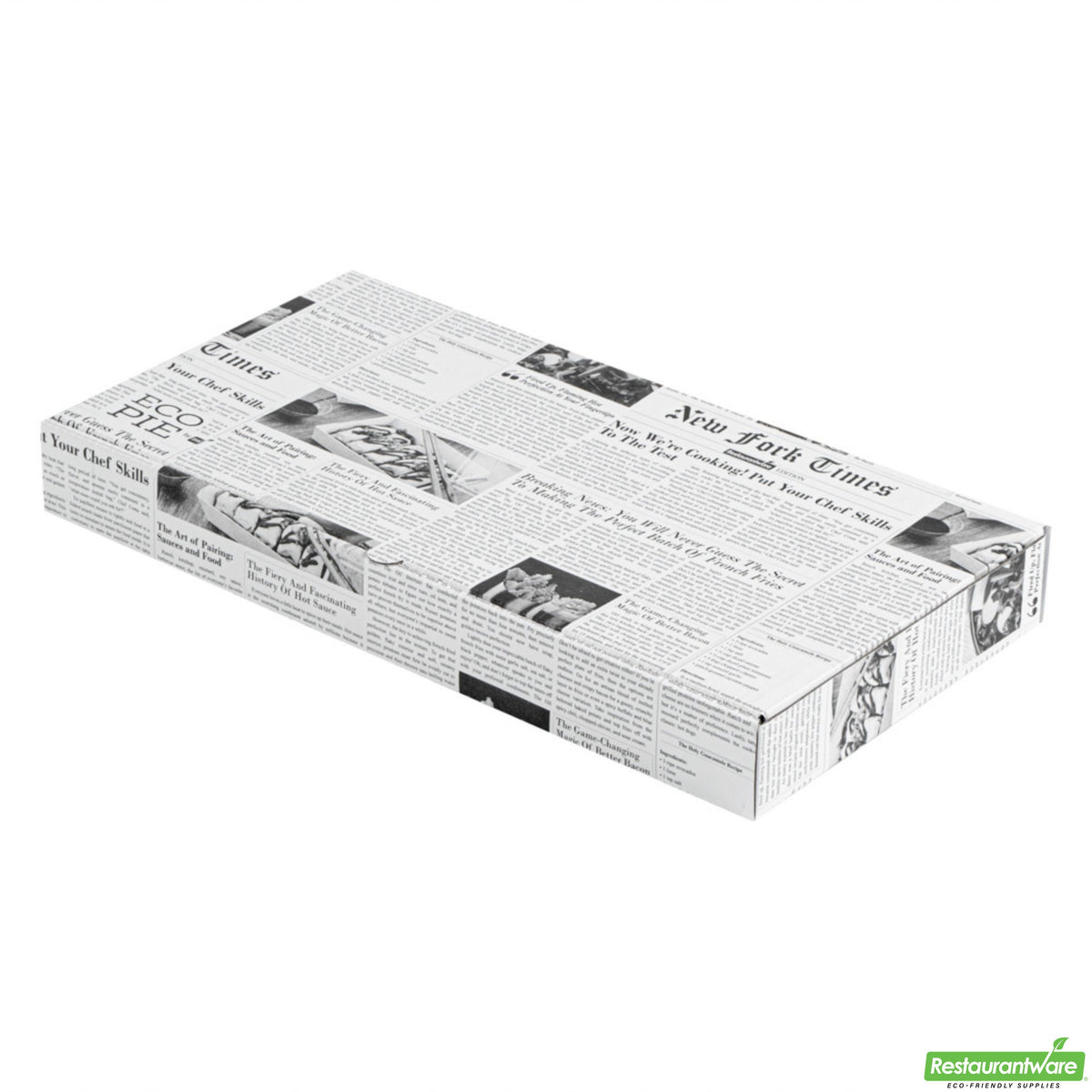 Boxes, Flatbread, 14 x 7 x 1.5 Inch, Paper, Newsprint & White, Corrugated,50 - 1 COUNT