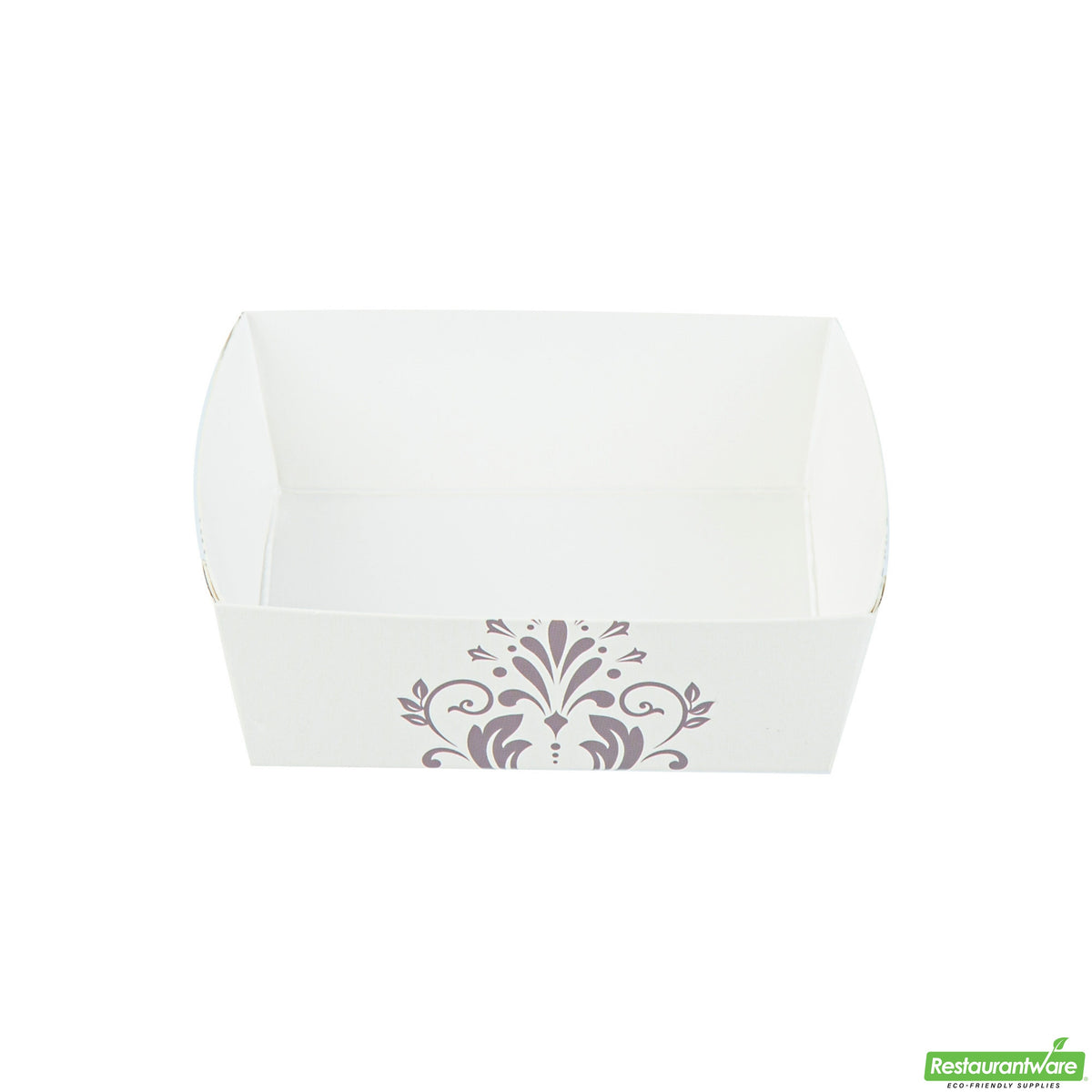 Trays, Baking, Bake Tek 8 Ounce, Greaseproof Paper, Beige Vintage Floral, 4.25 x 4.25 x 1.5 Inch,100 - 1 COUNT