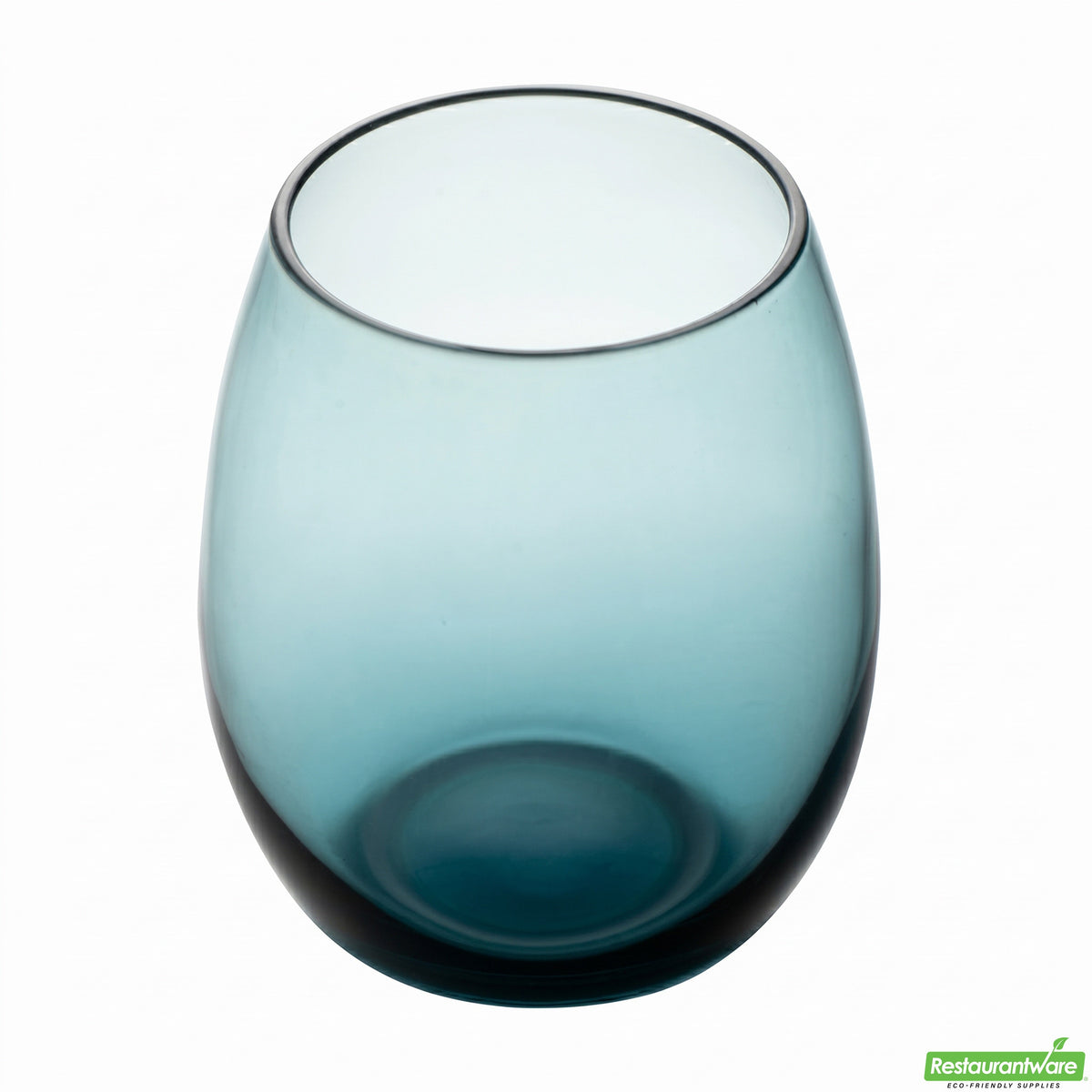 Glasses, Wine, Vetri, 15 Ounce, Blue, Stemless, 3.75 x 3.75 x 4.25 Inch,4 - 6 COUNT