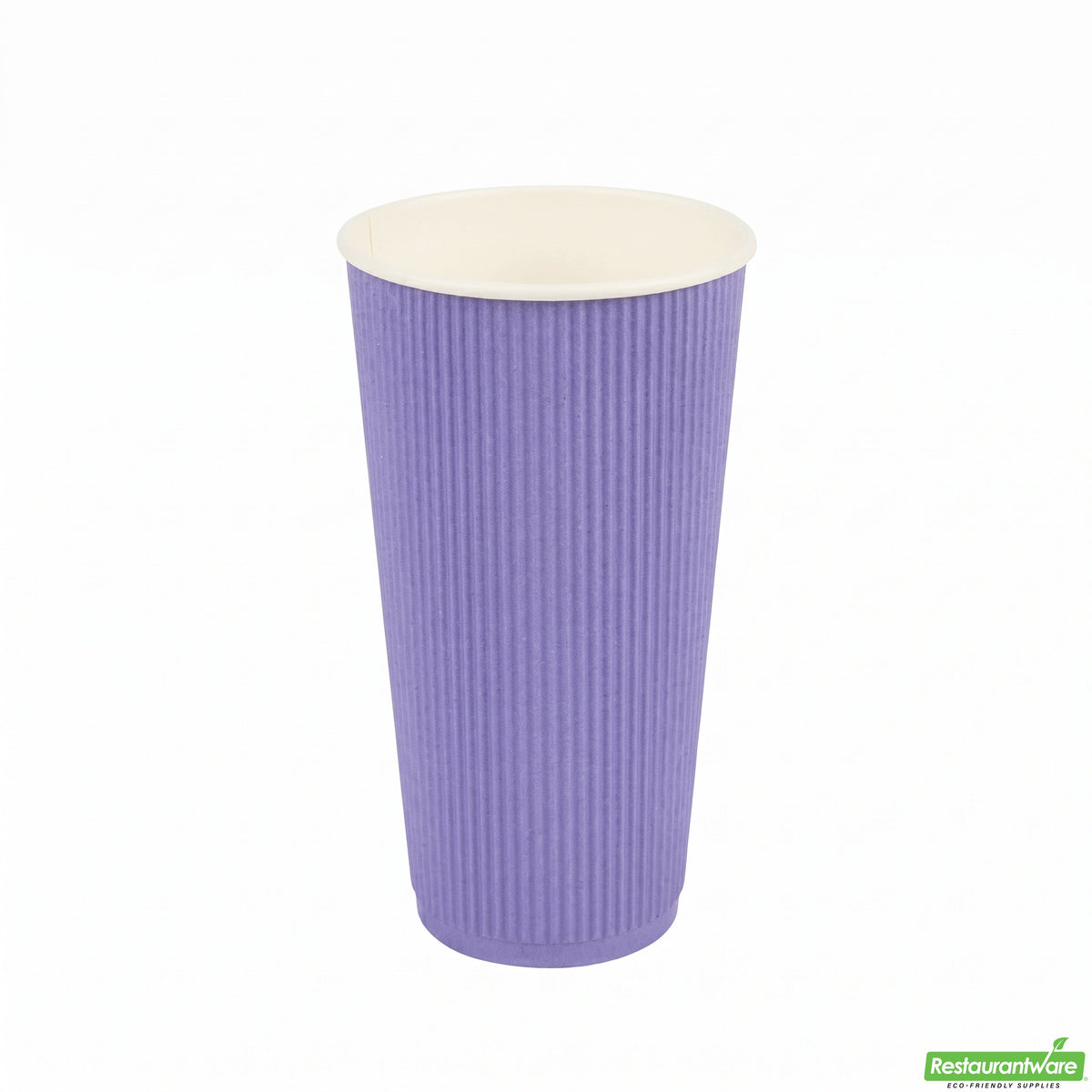 Cups, Hot, 20 Ounce, Paper, Royal Purple, Ripple Wall,1 - 250 COUNT