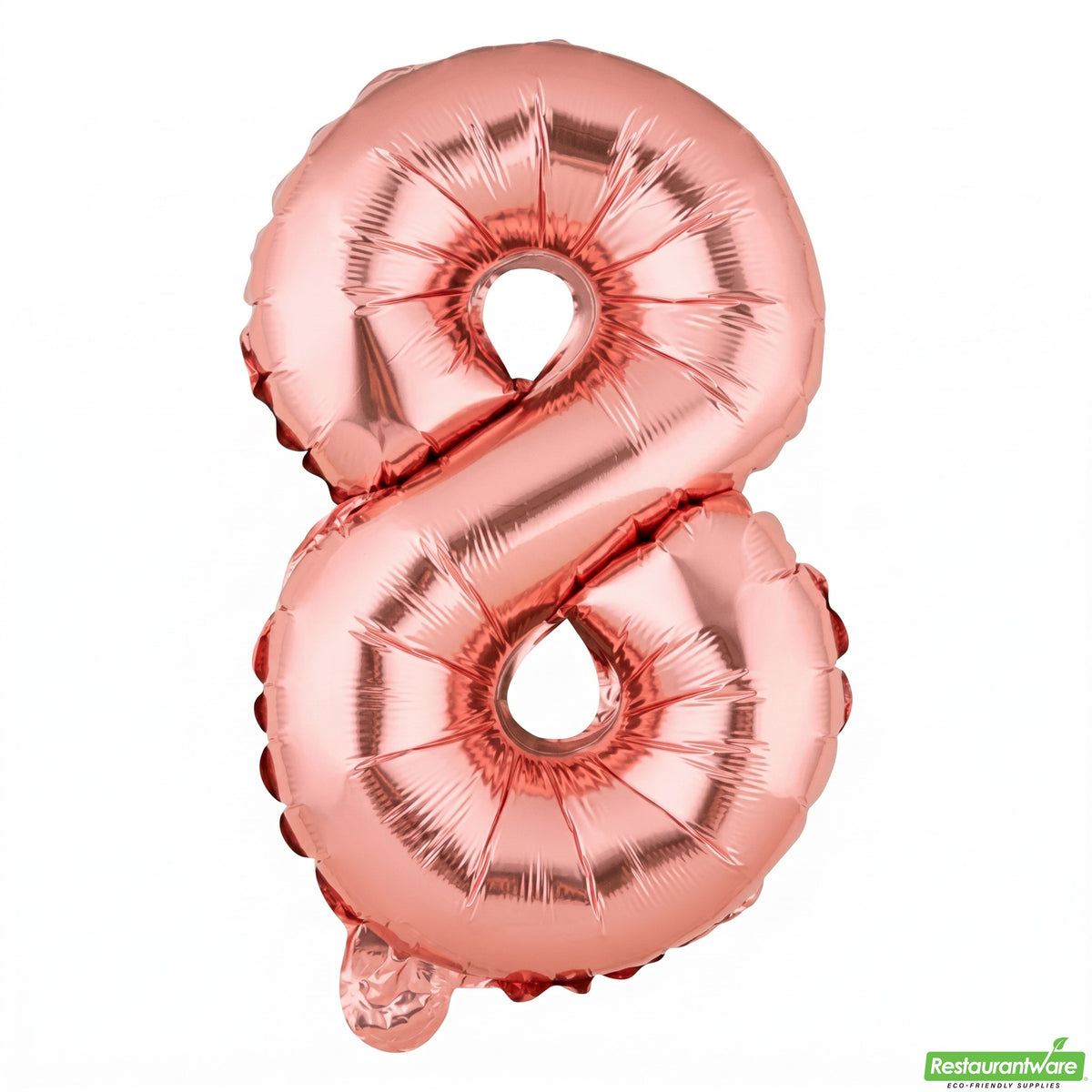 Balloon, Mylar, Balloonify 16 Inch, Number 8, Rose Gold,1 - 1 EACH