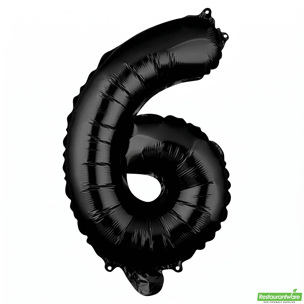 Balloon, Mylar, Balloonify 16 Inch, Number 6, Black,1 - 1 EACH