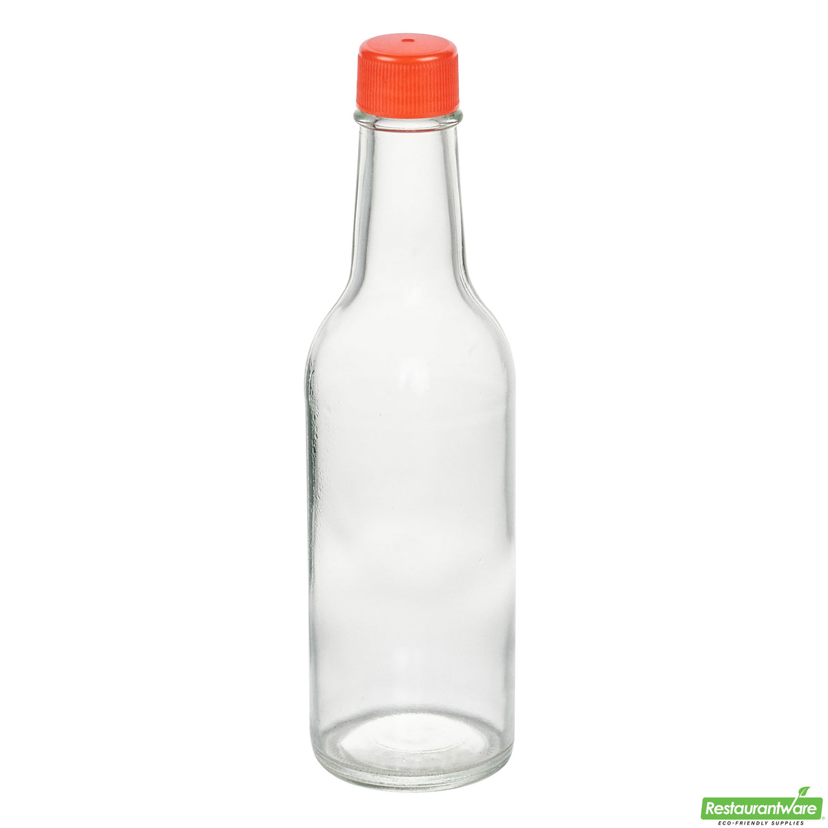 Bottles, Woozy, Vetri 9 Ounce, Glass, 2.25 x 2.25 x 7.75 Inch, Red Cap,10 - 1 COUNT