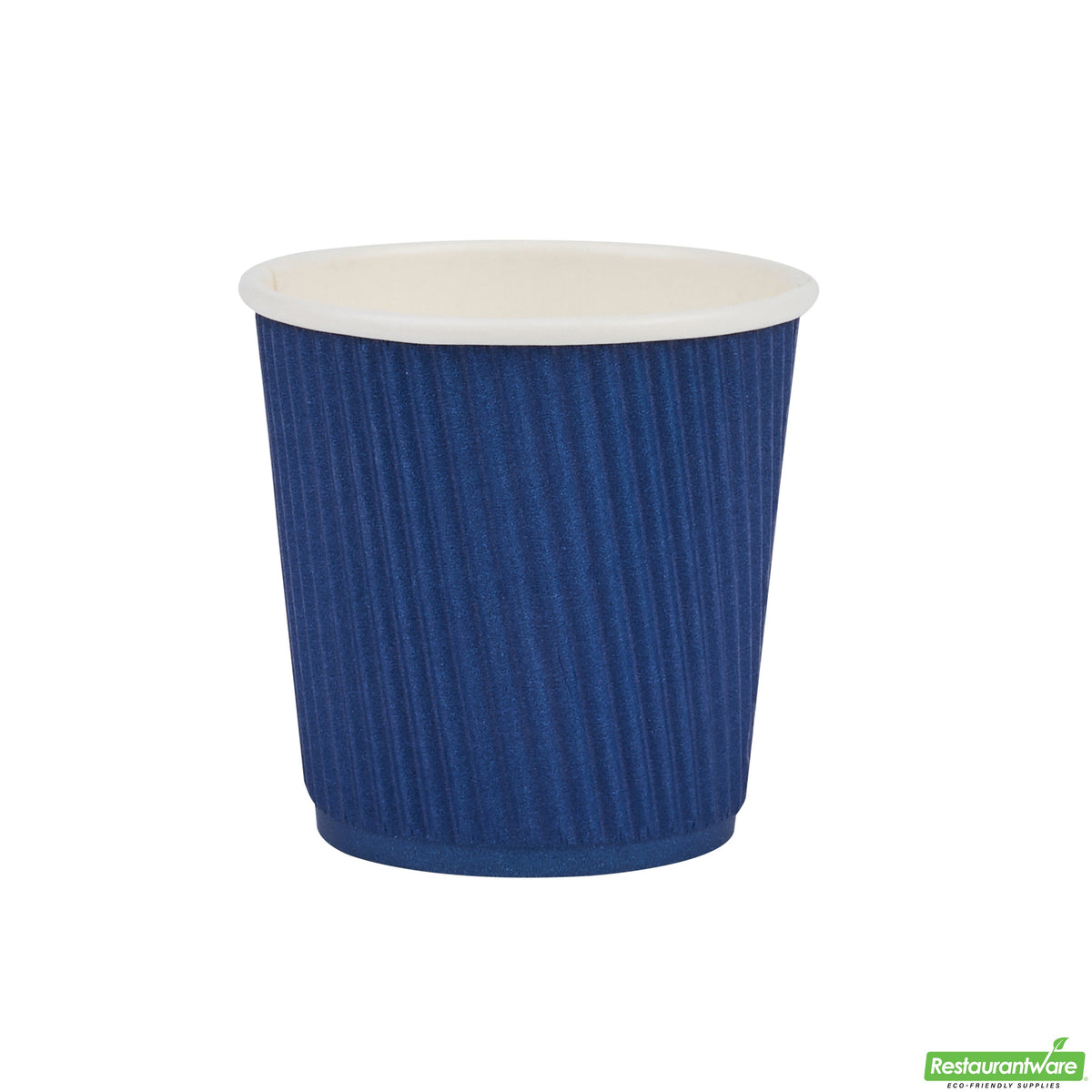 Cups, Hot, 4 Ounce, Paper, Midnight Blue, Ripple-Wall, 4 Ounce,1 - 500 COUNT