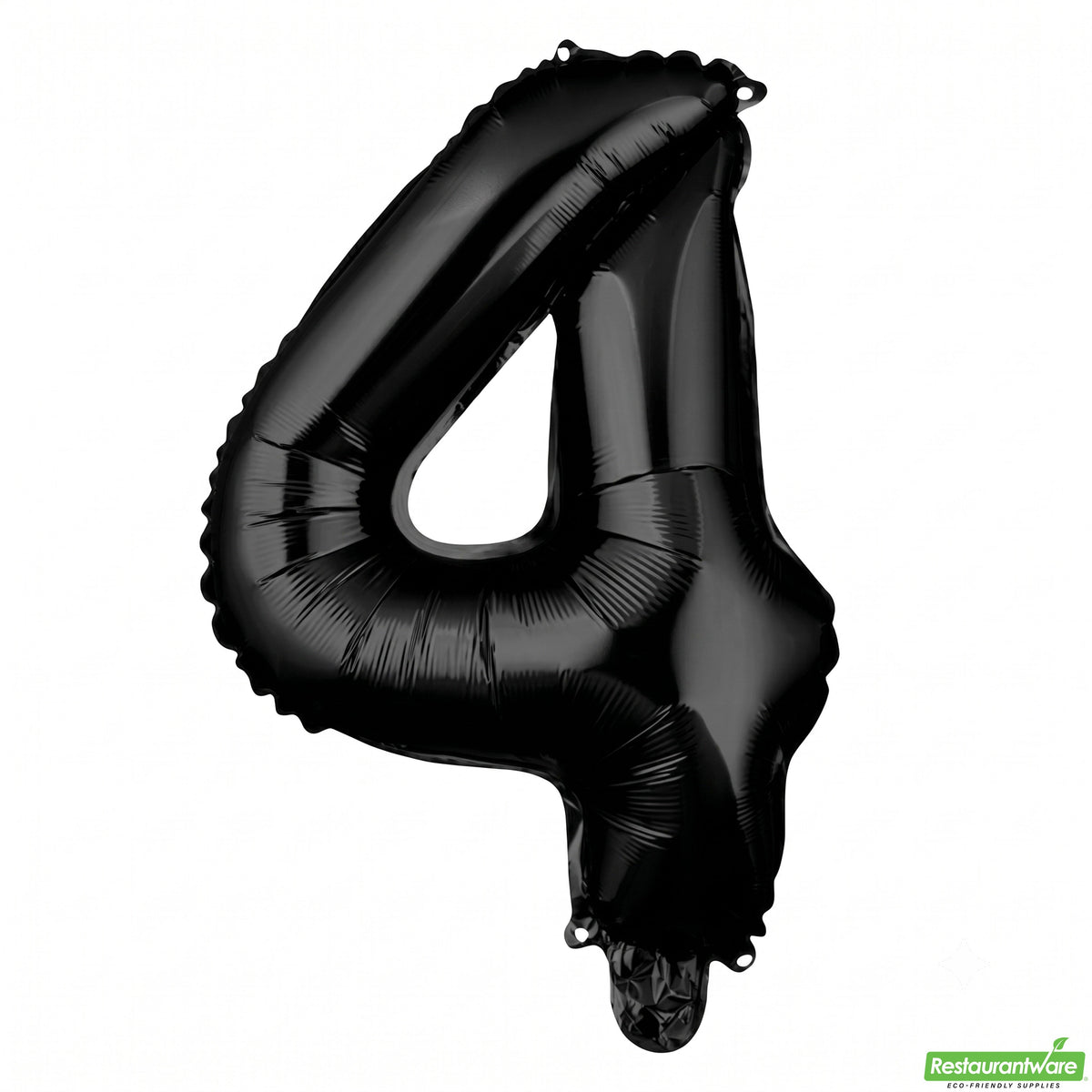 Balloon, Mylar, Balloonify 16 Inch, Number 4, Black,1 - 1 EACH