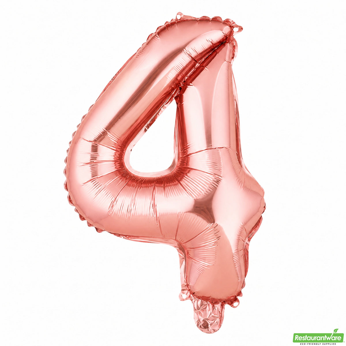 Balloon, Mylar, Balloonify 16 Inch, Number 4, Rose Gold,1 - 1 EACH