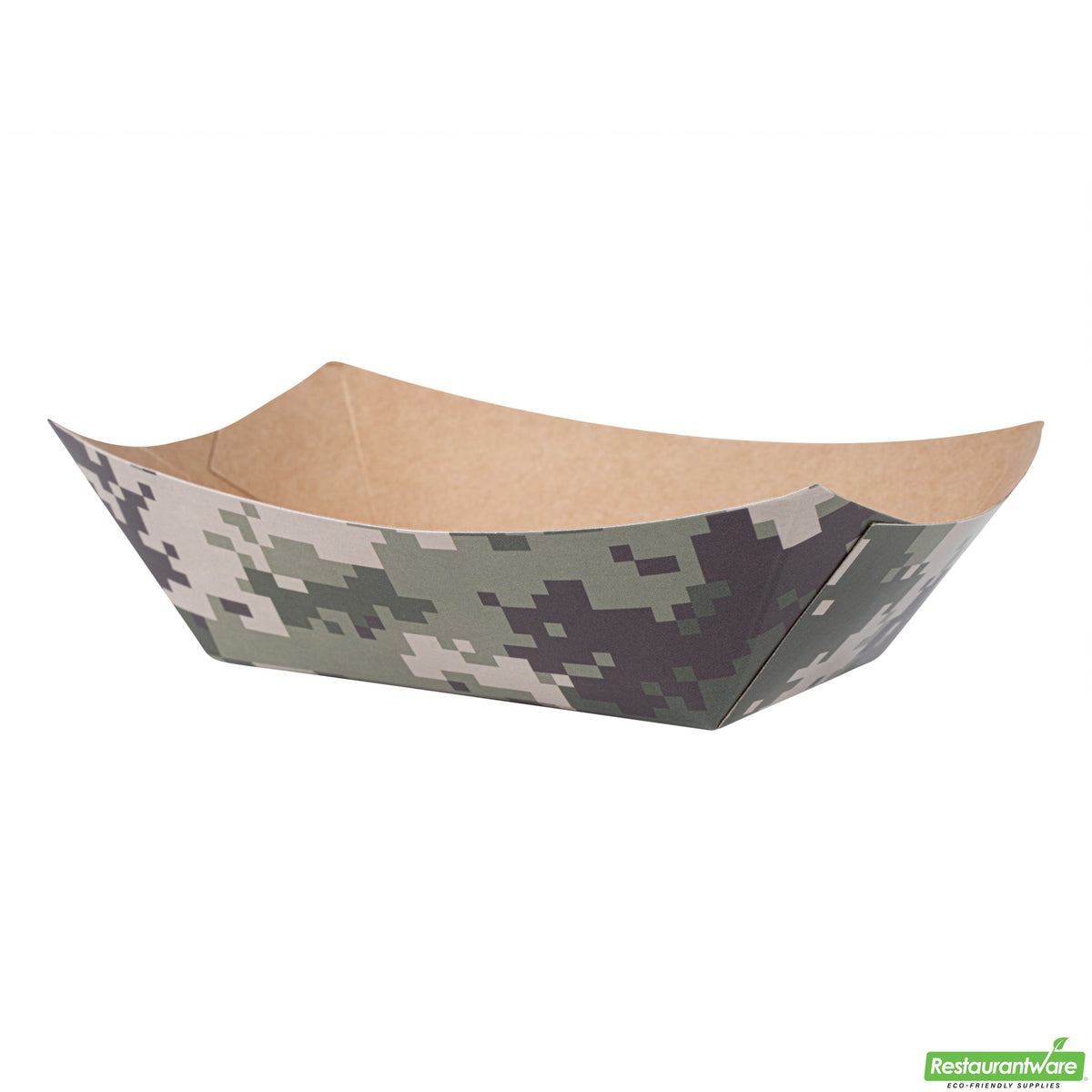 Boats, Bio Tek 3.25 x 2 x 1.50 Inch, Paper, Camouflage, 6 Ounce, #40,8 - 50 COUNT