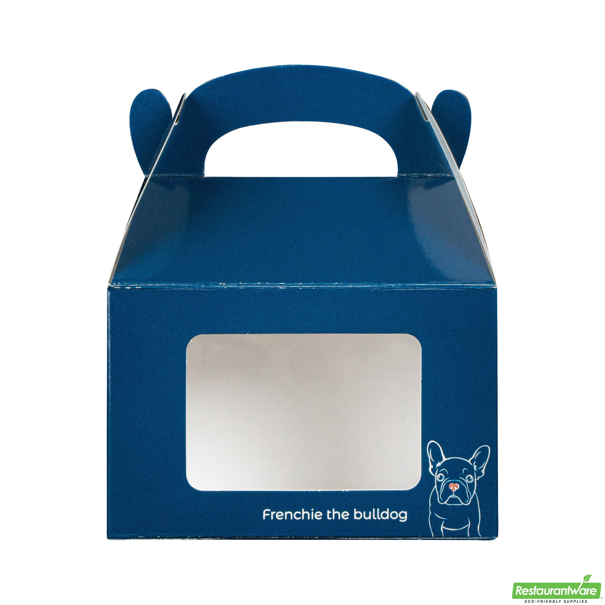 Boxes, Gable & Lunch, Bio Tek 4 x 2.50 x 2.50 Inch, Paper, Frenchie, with Window,4 - 25 COUNT