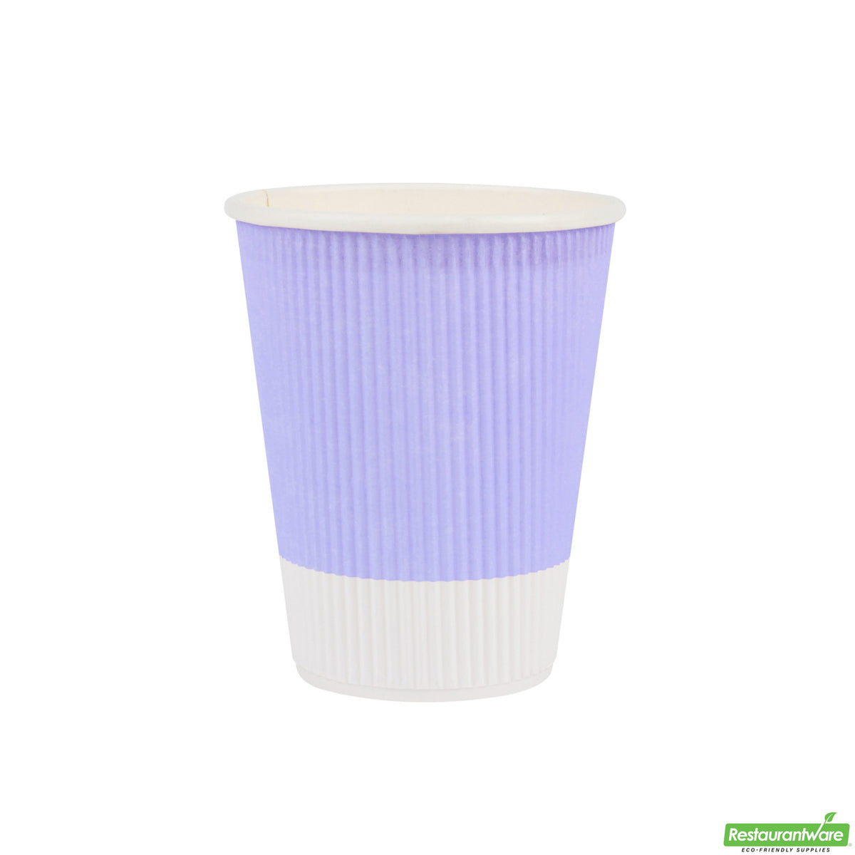 Cups, Hot, 12 Ounce, Paper, Light Purple, Ripple Wall,1 - 500 COUNT