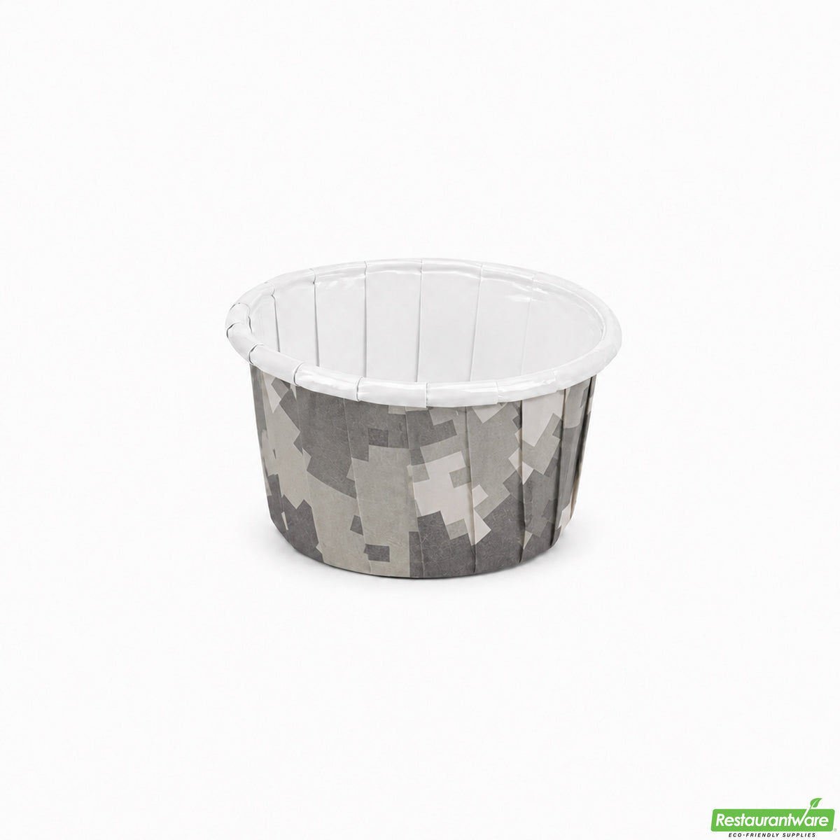Cups, Baking, 2 Ounce, Paper, Camouflage, Pleated, Medium 2.25 x 2.25 x 1.50 Inch, Round,200 - 1 COUNT