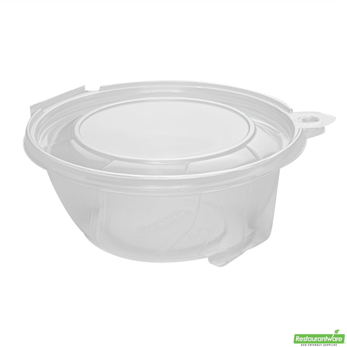 Bowls, Tamper Tek 24 Ounce, Microwavable Plastic, Clear, 6.75 x 6.50 x 2.75 Inch, Round, with Tamper-Evident Lid,100 - 1 COUNT