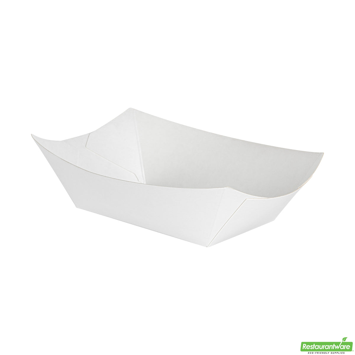 Trays, 3.25 x 2 x 1.5 Inch, Paper, White, Boat,1 - 400 COUNT