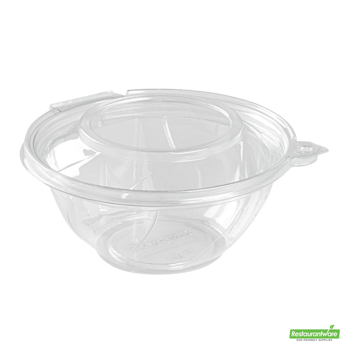 Bowls, Tamper Tek 24 Ounce, Plastic, Clear, 6.75 x 6.50 x 2.75 Inch, Round, with Tamper-Evident Lid,100 - 1 COUNT