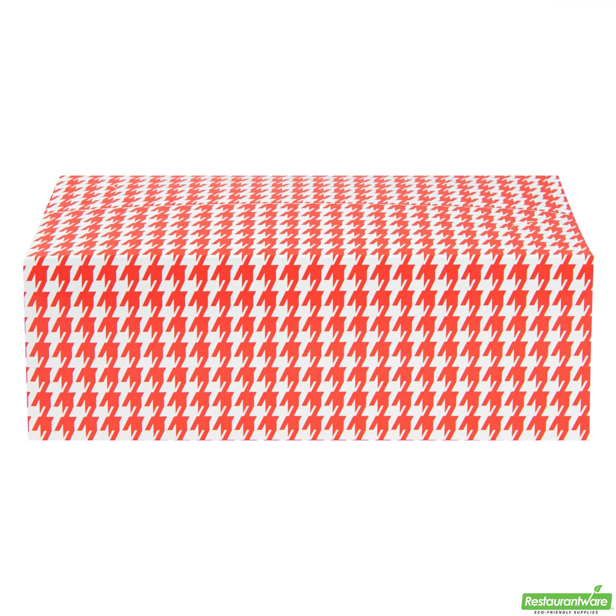 Boxes, Lunch & Chicken, Bio Tek 71 Ounce, Paper, Red Houndstooth, 8.75 x 5 x 3 Inch, with Fast Top,16 - 25 COUNT