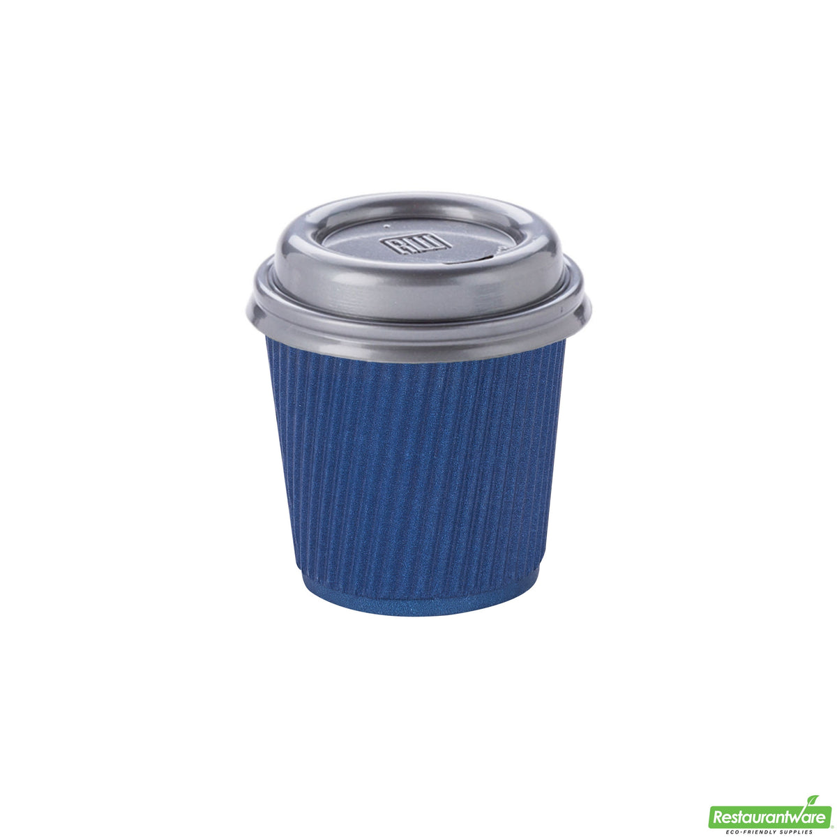 Cups, Hot, 4 Ounce, Paper, Midnight Blue, Ripple-Wall, 4 Ounce,1 - 500 COUNT