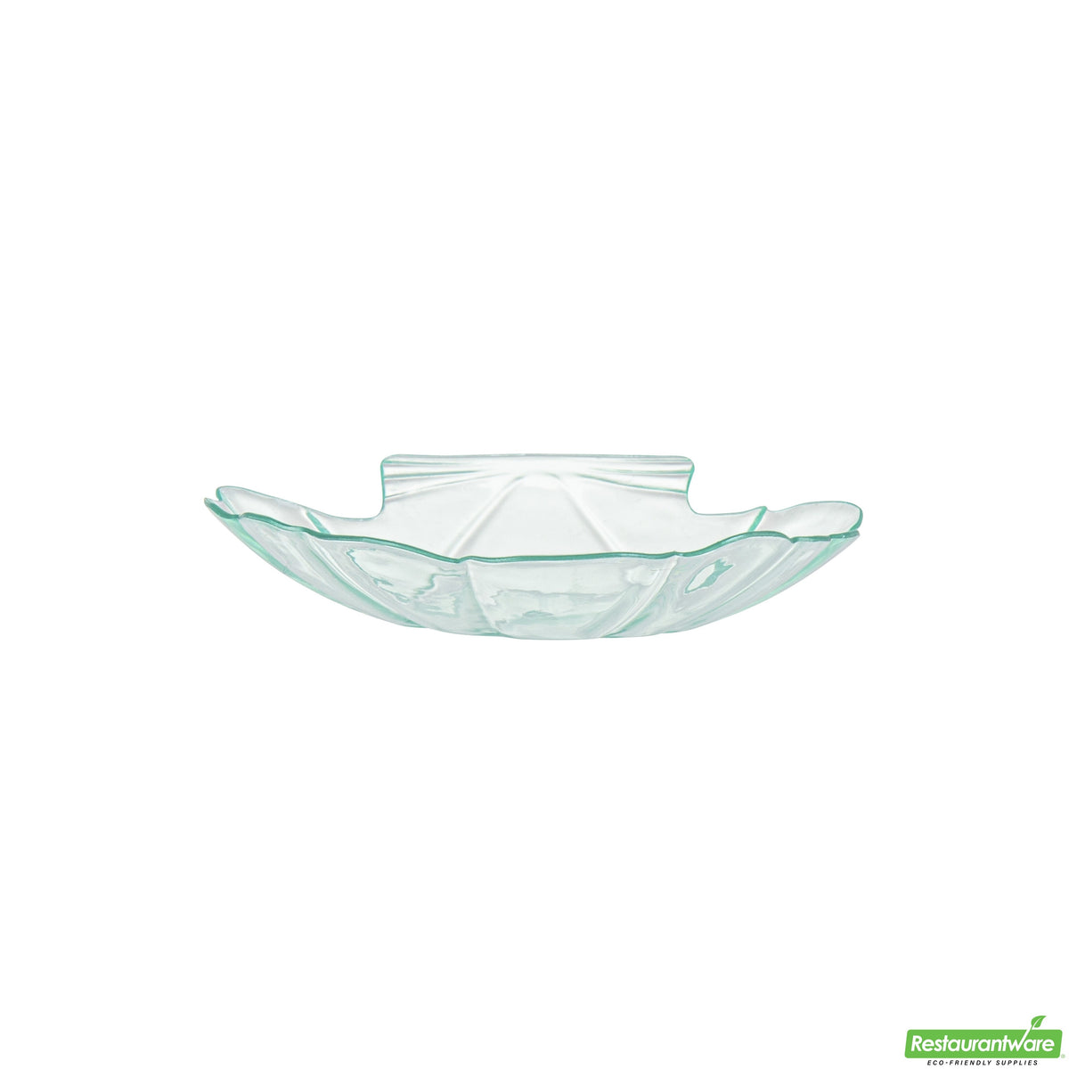 Plates, Appetizer, 3.25 Inch, Plastic, Sea Green Amuse Bouche Design, Shell, Heavyweight, 3.25 Linear Inch,1 - 100 COUNT