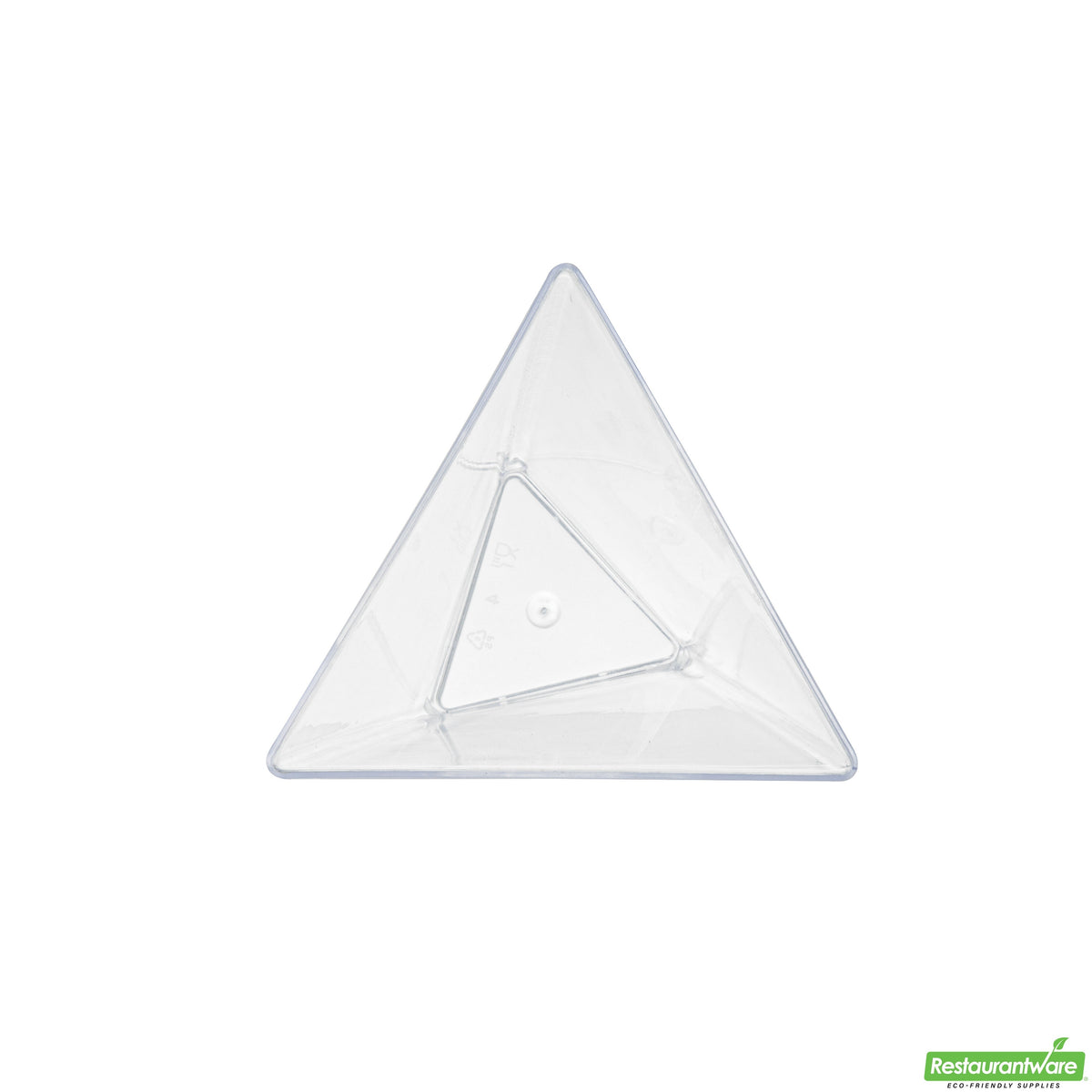Cups, Dessert, 2.9 x 2.6 x 2.8 Inch, Plastic, Clear Torcente Design, Tall Triangle, Heavyweight,1 - 100 COUNT