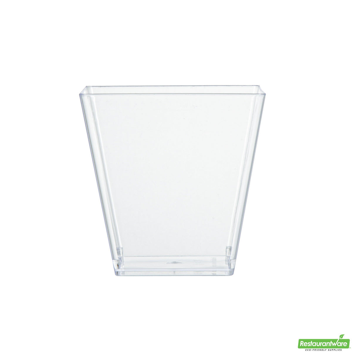 Cups, Dessert, 8 Ounce, Plastic, Clear Geometric Kova Design, Square, Heavyweight, 8 Ounce,1 - 100 COUNT