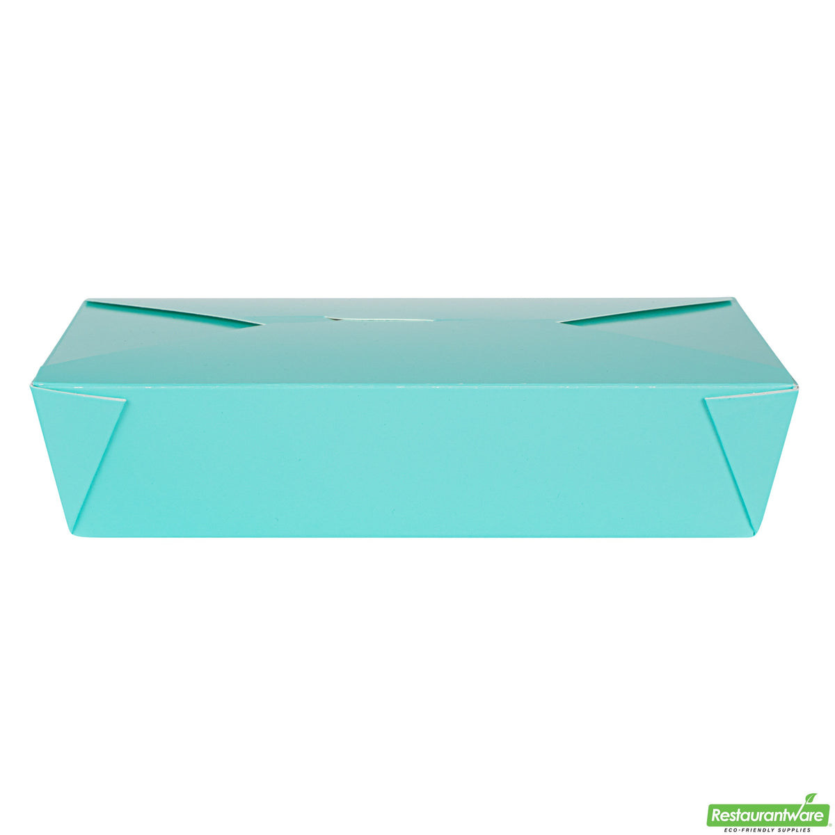 Containers, Take-Out, Bio Tek 49 Ounce, Paper, Turquoise, 8.50 x 6.25 x 2 Inch, Rectangular, #2,4 - 50 COUNT