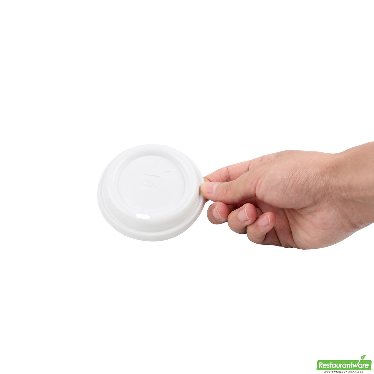 Lids, Flat, Restpresso, Plastic, White, for 8/12/16 Ounce Cups,1 - 500 COUNT