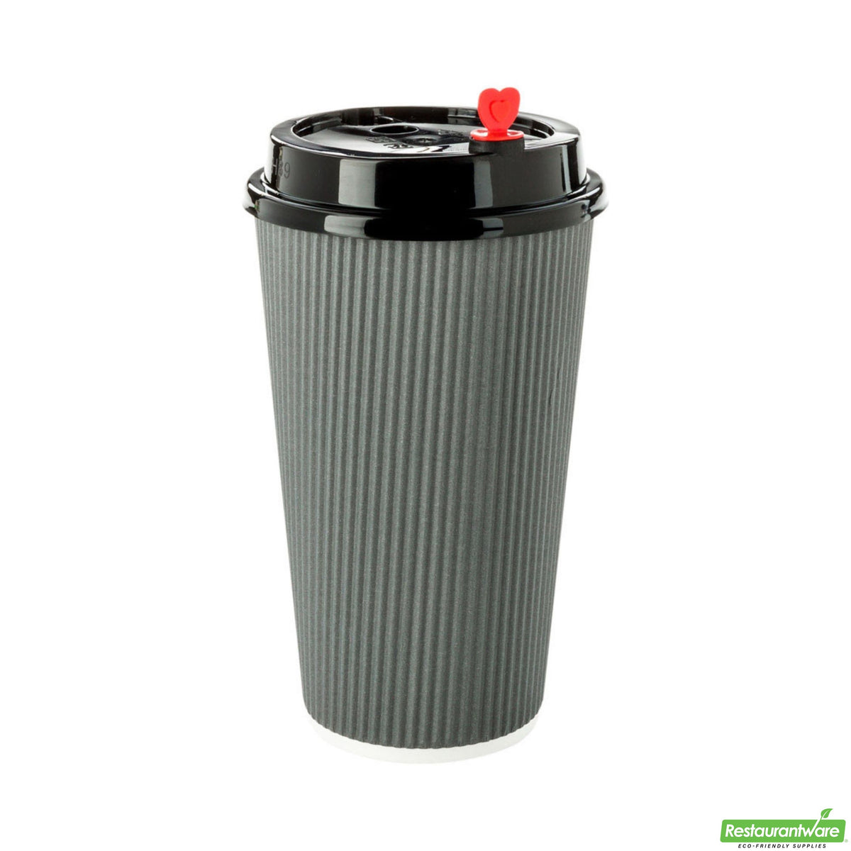 Cups, Hot, 16 Ounce, Paper, Gray, Ripple Wall, 16 Ounce,1 - 500 COUNT