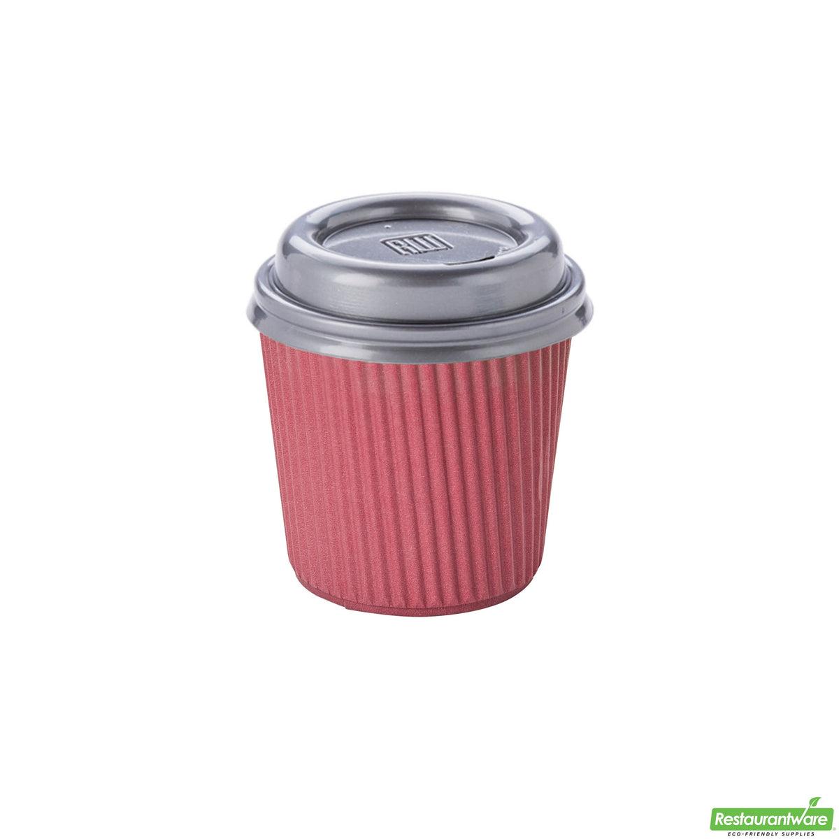 Cups, Hot, 4 Ounce, Paper, Crimson, Ripple Wall, 4 Ounce,1 - 500 COUNT