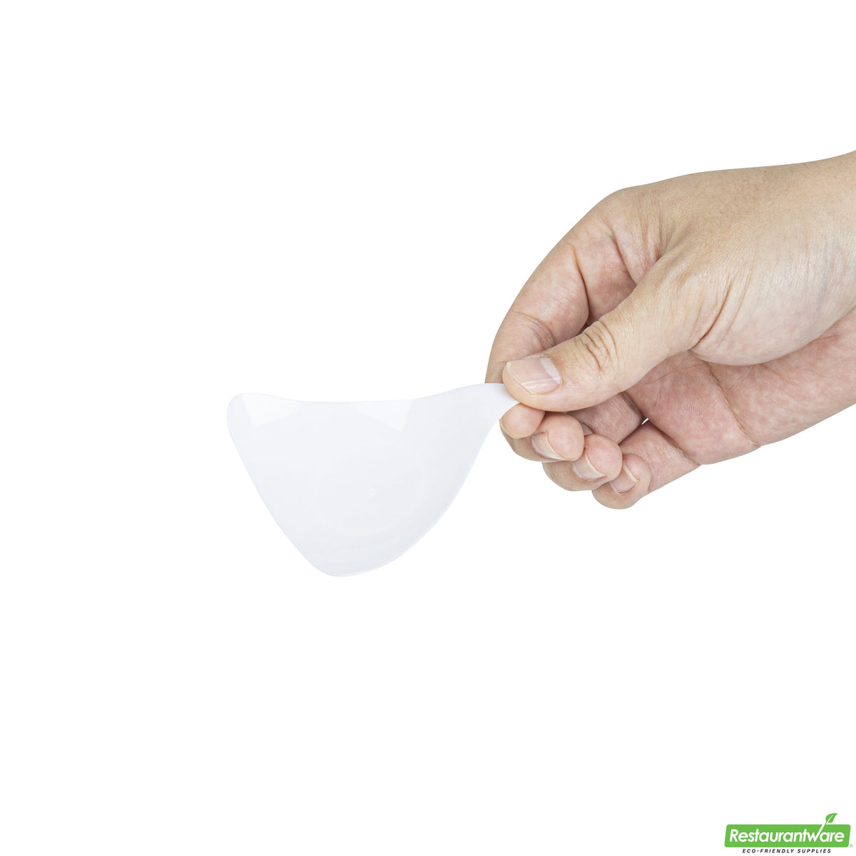 Plates, Appetizer, 3 Inch, Plastic, White Shooting Star Design, Triangle, Heavyweight, 3 Linear Inch,1 - 100 COUNT