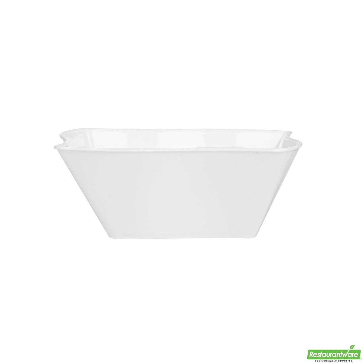Bowls, 6 Ounce, Plastic, White Aqua Design, Square Wave-Edge, Heavyweight, 6 Ounce,1 - 100 COUNT