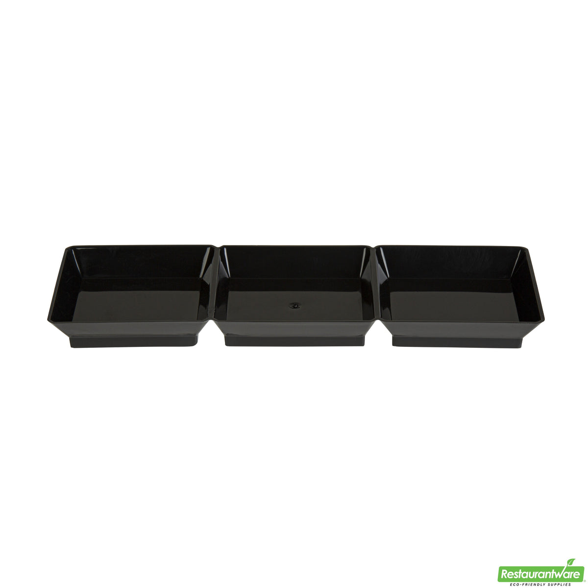 Plates, Appetizer, 7.5 Inch, Plastic, Black Terzetto Design, Square, Heavyweight, 7.5 Linear Inch,1 - 100 COUNT